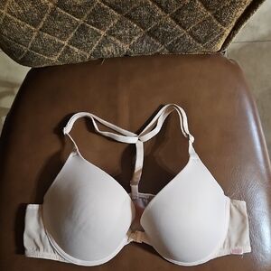 PINK Victoria's Secret Wear Everywhere Push Up Racerback Front Close Bra Padded